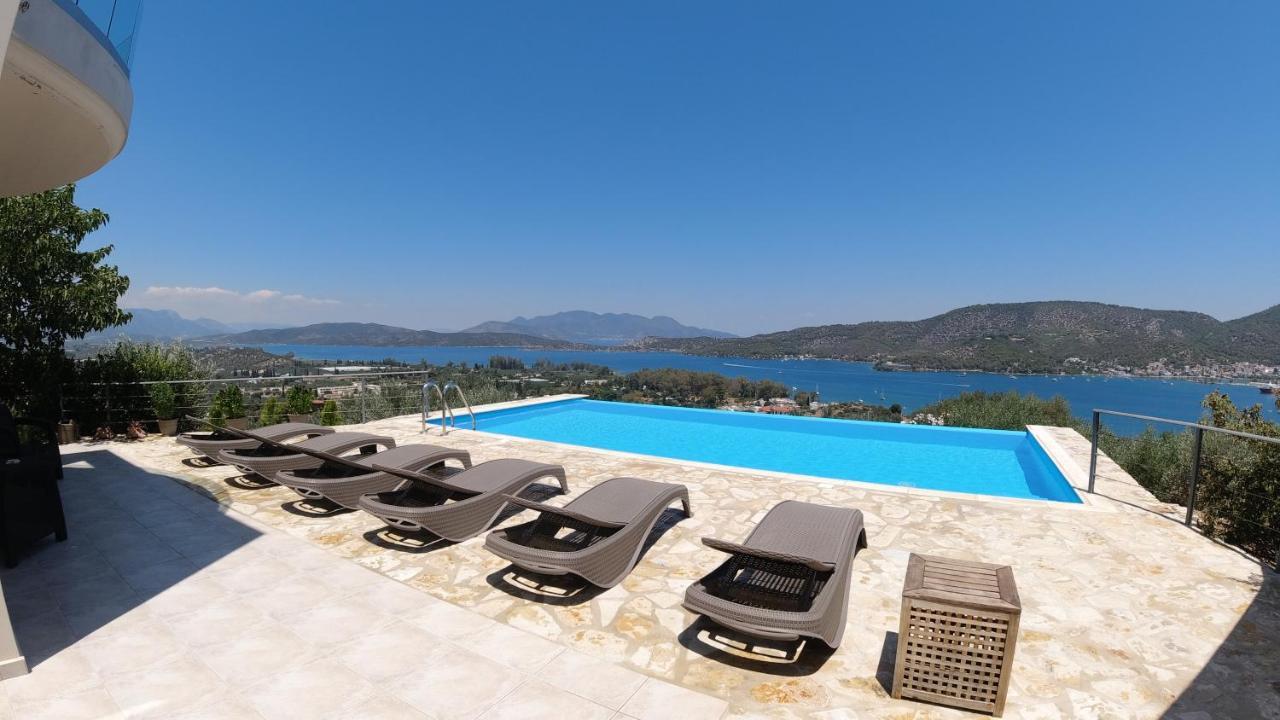 Saronic Topview Villa Galatás المظهر الخارجي الصورة